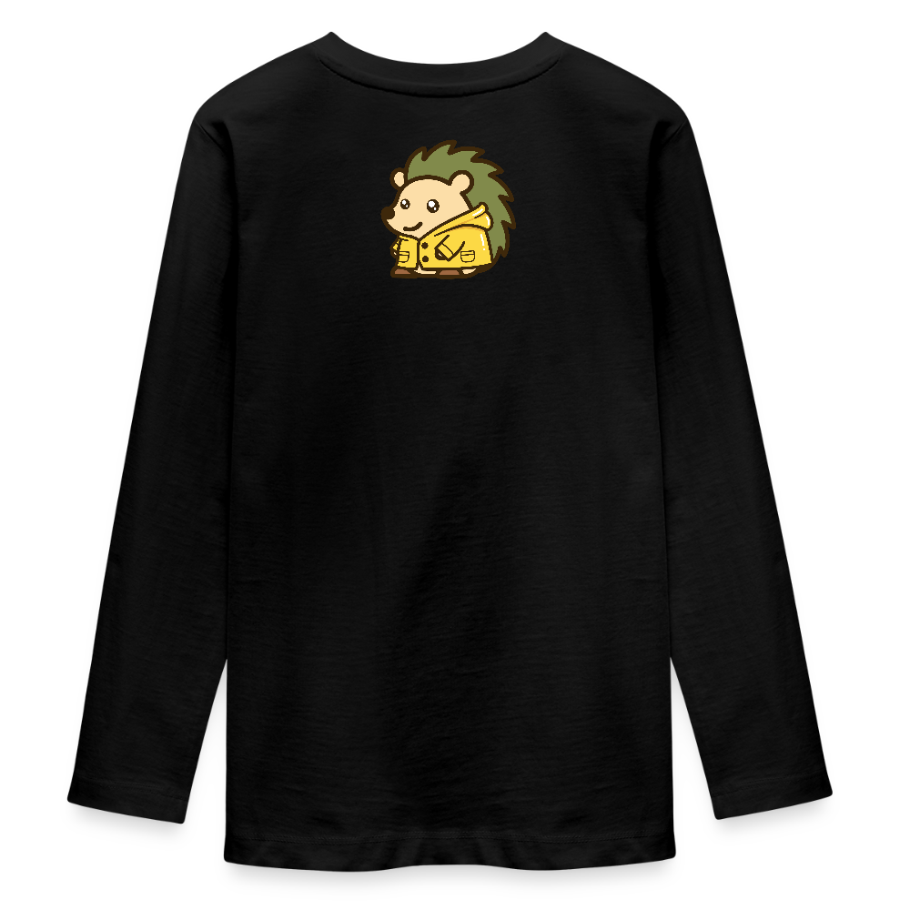 Spin | Teen Bio-Langarmshirt - Spin Collection | Spin · Raincoat - Schwarz