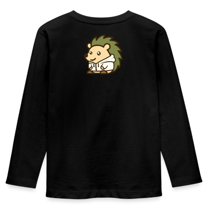 Spin | Kinder Bio-Langarmshirt - Spin Collection | Spin · Hoodie - Schwarz