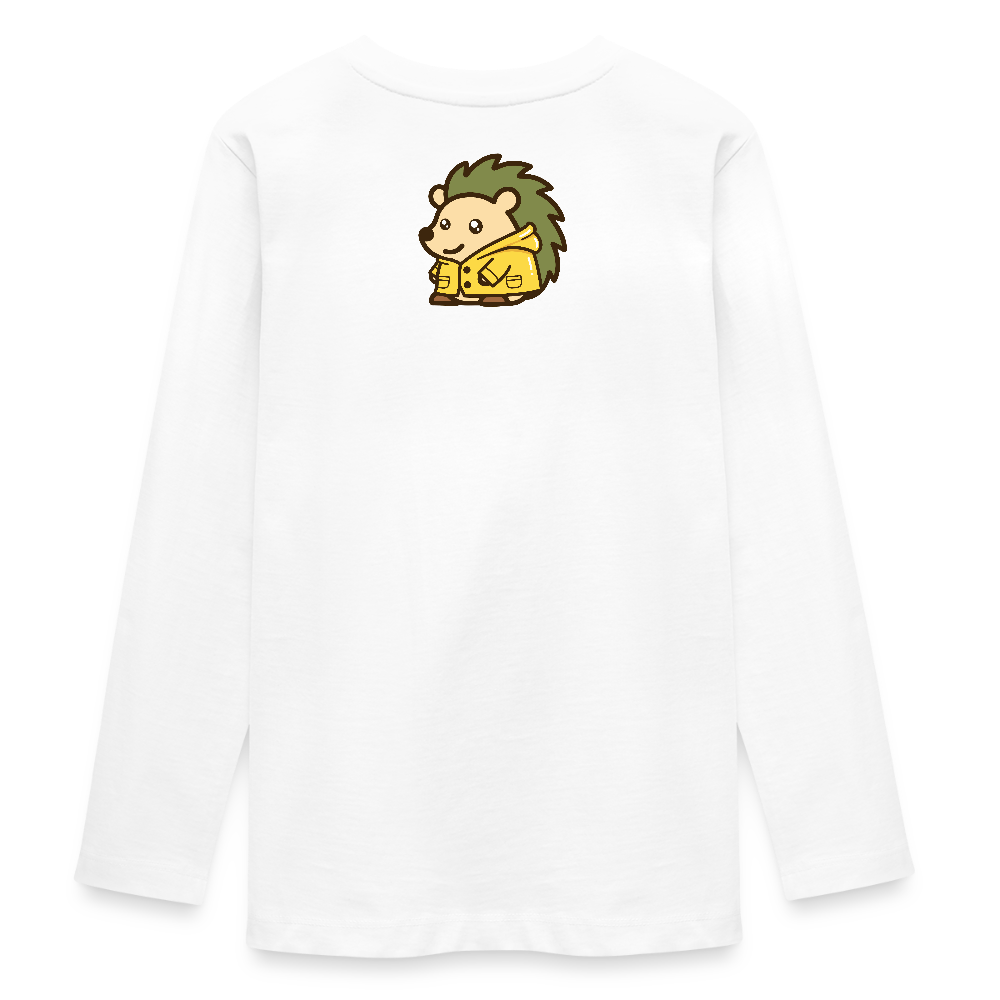 Spin | Teen Bio-Langarmshirt - Spin Collection | Spin · Raincoat - Weiß