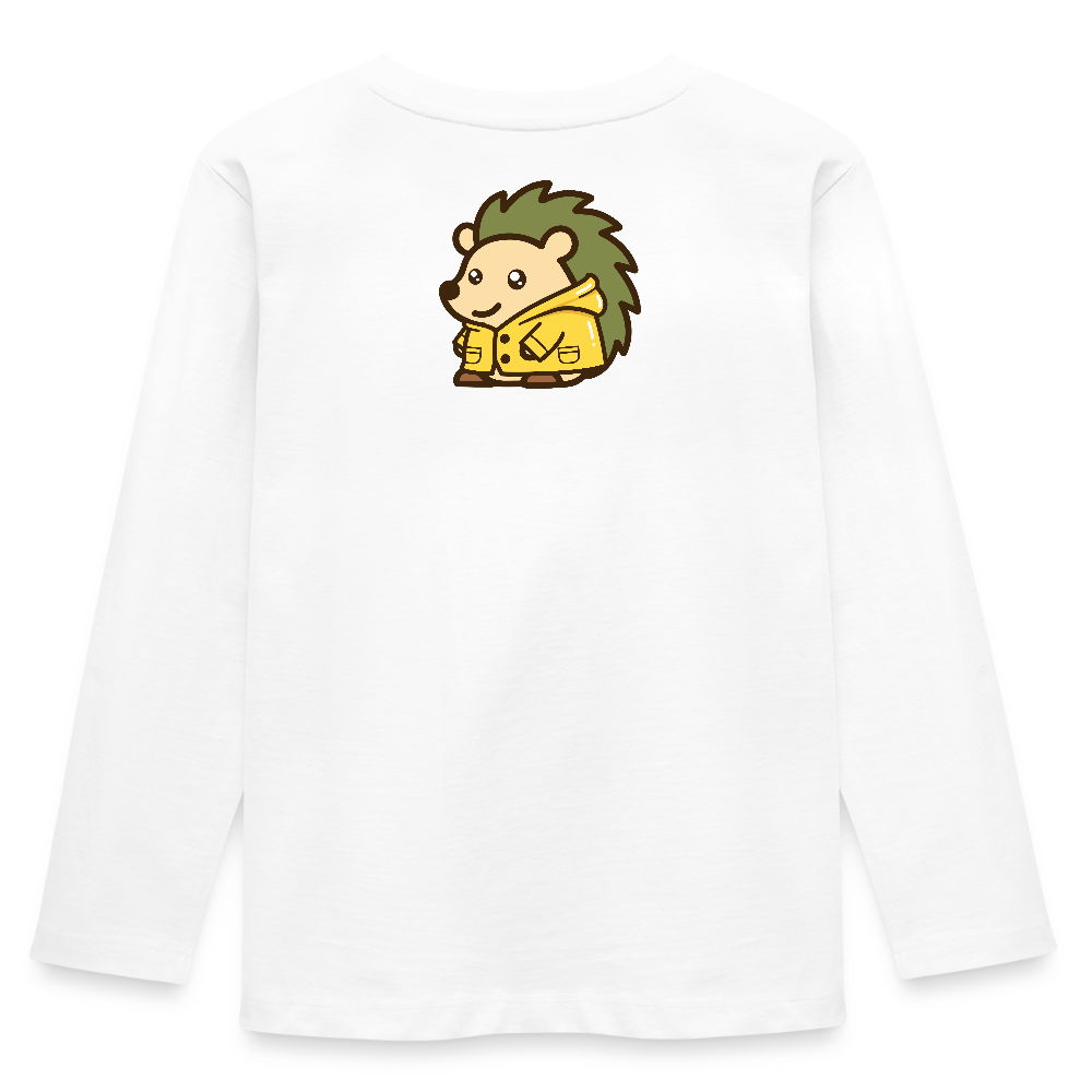 Spin | Kinder Bio-Langarmshirt - Spin Collection | Spin · Raincoat - Weiß