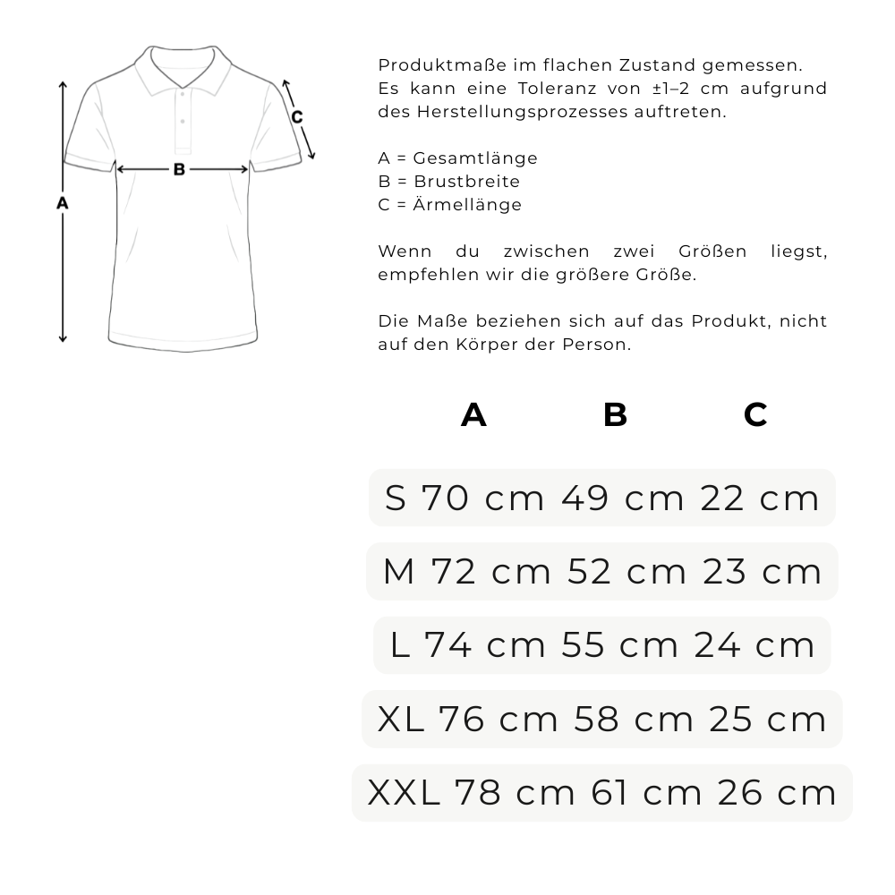 Größentabelle